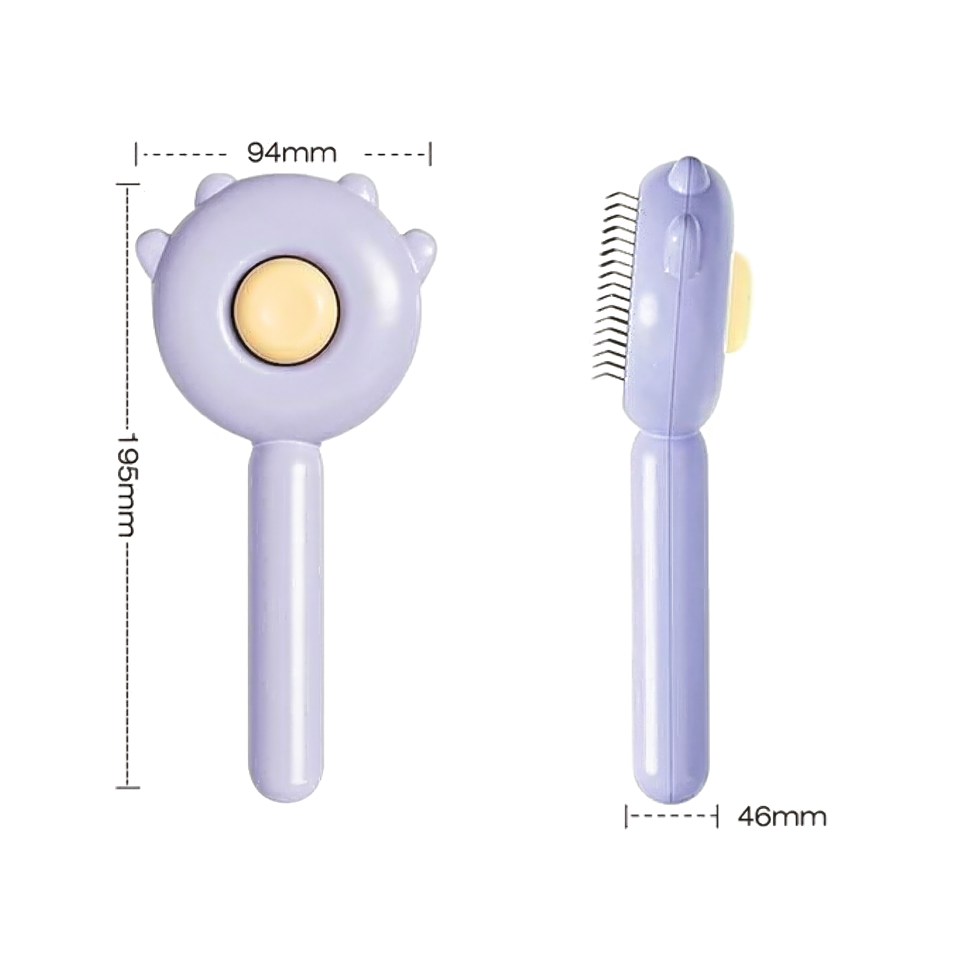 Self-Cleaning Pet Grooming Brush – Removes Hair in One Click